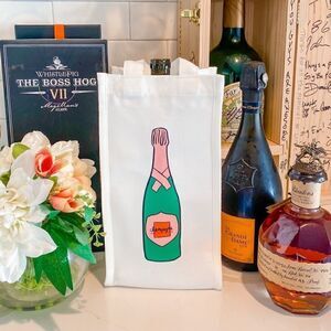 Canvas Champagne Gift Bag  